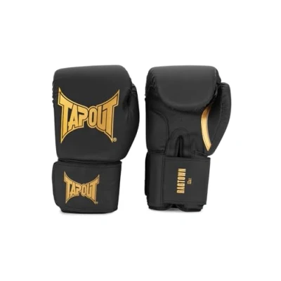 Abbildung von Tapout Boxhandschuhe aus Kunstleder (1Paar) RAGTOWN, Black/Gold, 12 oz, 960010