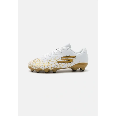 Abbildung von Skechers Performance SKX 01 JR Youth Fußballschuh Nocken für Kinder, Größe: 37, White/gold Schuhe