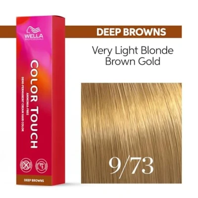 Abbildung von Color Touch Deep Browns 9/73 Lichtblond Braun Gold 60 ml