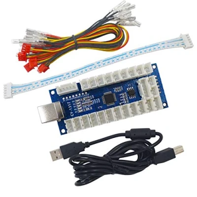 Abbildung von SJ@JX Arcade USB Encoder LED Zero Delay Controller PC PS3 Android DIY Kit Button