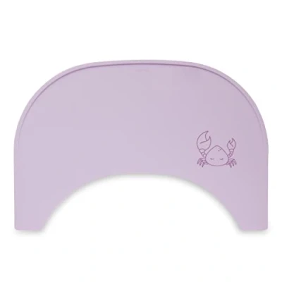 Abbildung von Hauck Hochstuhltablett Highchair Tray Mat Crab Lavender, Silikon Auflage für Alpha Essbrett (rutschhemmend und abwischbar)