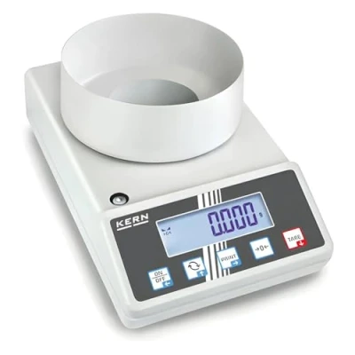 Abbildung von KERN Serie 572 Aluguss IoT Line Präzisionswaage, 420g Wägebereich, 0,001g Ablesbarkeit, 180mm x 310mm 85mm
