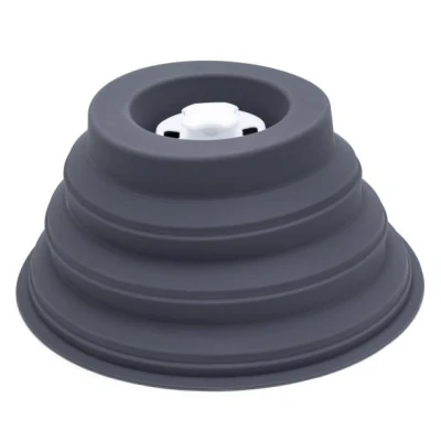 Abbildung von KitchBo Faltbare Mikrowellenhaube mit Magnet zur einfachen Verstauung in der Mikrowelle Christian Rach sagt: Kompakt, magnetisch, einfach praktisch [Silikon, BPA frei)