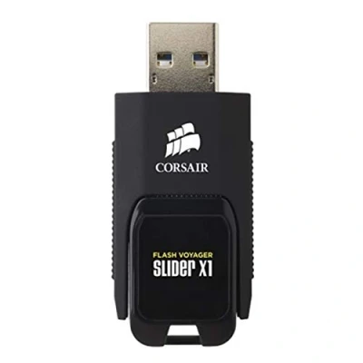 Abbildung von Corsair CMFSL3X1 64GB Flash Voyager Slider X1 USB 3.0 Kompakt Drive, Schwarz