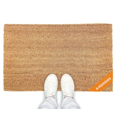 Abbildung von LucaHome Fußmatte für den Eingang, 40 x 70 cm, Kokosfaser mit Rutschfester Unterseite, Innen und Außenbereich, leicht zu reinigen, robuste Haus, Büro, Terrasse Garten