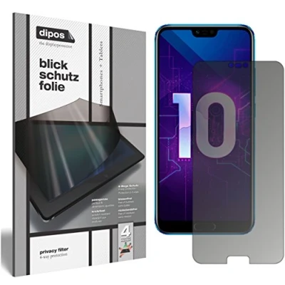 Abbildung von dipos I Blickschutzfolie matt kompatibel mit Huawei Honor 10 Sichtschutz Folie Display Schutzfolie Privacy Filter
