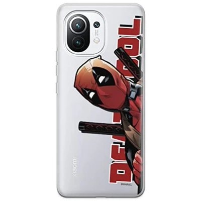 Abbildung von ERT GROUP Handyhülle für Xiaomi 11 Original und offiziell Lizenziertes Marvel Muster Deadpool 002 optimal an die Form des Handy angepasst, teilweise transparent