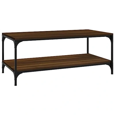 Abbildung von vidaXL Couchtisch Braun Eichen Optik 80x50x40 cm Holzwerkstoff (1 St)
