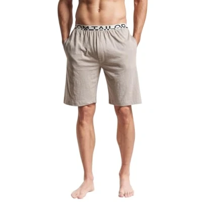 Abbildung von TOM Tailor Bermuda Nachtwäsche Hose, Herren, Größe: 50, Grau mittel melange