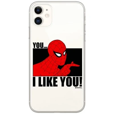 Abbildung von ERT GROUP Handyhülle für iPhone 11 Original und offiziell Lizenziertes Marvel Muster Spider Man 034 optimal an die Form des Handy angepasst, hülle aus TPU
