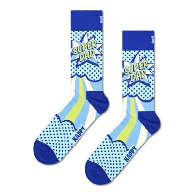 Abbildung von Happy Socks, Crew Socks Dad Socken für Damen und Herren, Super Socke P001215, 7 11