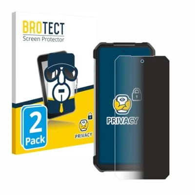 Abbildung von BROTECT (2 Stück Anti Spy Blickschutzfolie für Unihertz Tank 3 Pro Privacy Screen Protector [Displayschutz Folie, Sichtschutz, Blaulichtfilter]