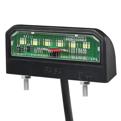 Abbildung von Qiping LED Kennzeichenbeleuchtung,12/24V Universal Kennzeichenleuchte mit E Mark Zulassung für LKW PKW Anhänger RV