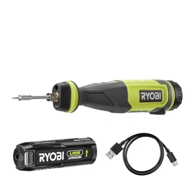 Abbildung von Cordless soldering iron RYOBI RSI4 120G, 4.0 V, 2.0 Ah Li ion, 460 C, included