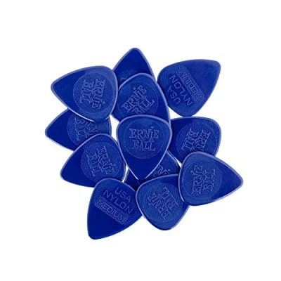 Abbildung von Ernie Ball Medium Spritzguss Nylon Plektren, 0,72 mm, Beutel mit 12 Stück