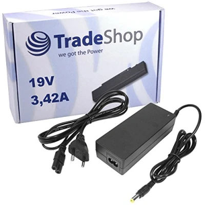 Abbildung von Notebook Laptop Netzteil Ladegerät Ladekabel Adapter 19V 3,42A 5,5mm x 1,7mm Stecker inkl. Stromkabel für Acer TravelMate 661XC 661XCi 661XVi 662LC 662LCi 662LM 662LMi 662XCi 663LCi