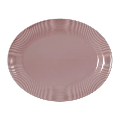 Abbildung von Seltmann Weiden Beat Altrosa uni Servierplatte oval 35x28cm