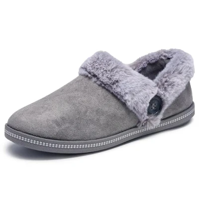 Abbildung von Skechers COZY Campfire Hausschuh, Damen, Größe: 41, Grey Schuhe