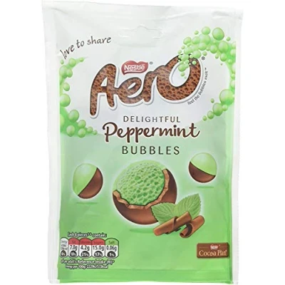 Abbildung von Aero luftige Pfefferminze Schokoladekugeln Beutel 80g 6er Packung