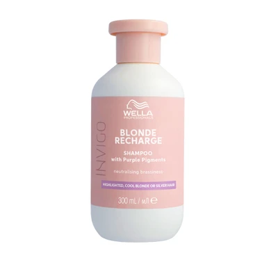 Abbildung von Wella Professionals Invigo Blonde Recharge, Shampoo, Glanz, kühles blondes Haar, 300 ml
