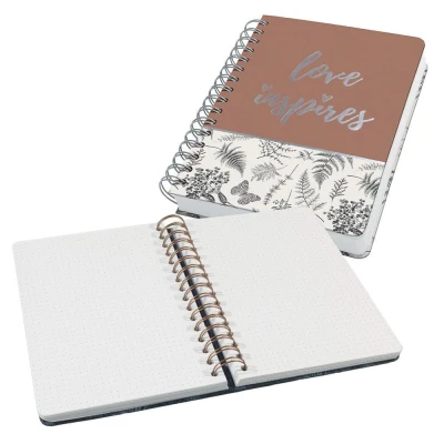 Abbildung von SIGEL JN605 Spiralblock Notizblock Bullet Journal Jolie, ca. A5, dot Lineatur, 240 Seiten, schwarz/weiß, vegan, aus nachhaltigem Papier hergestellt