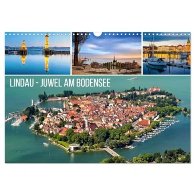 Abbildung von Lindau Juwel am Bodensee (Wandkalender 2025 DIN A3 quer), CALVENDO Monatskalender
