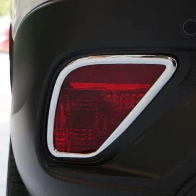 Abbildung von HIGH FLYING für Eclipse Cross 2018 2019 2020 Exterieur Nebelschlussleuchte Dekor ABS Kunststoff Verchromt 2 Stück