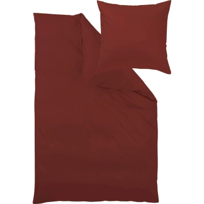 Abbildung von Curt Bauer Bettwäsche &quot;Uni Mako Satin aus 100% Baumwolle, Bett und Kopfkissenbezug mit Reißverschluss, pflegeleicht, STANDARD 100 by OEKO TEX Made in Green zertifiziert, auch ganzjährig geeignet, edle Haptik&quot;, (2 tlg.)