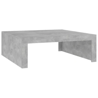 Abbildung von vidaXL Couchtisch Schlicht Beistelltisch Wohnzimmertisch Kaffeetisch Sofatisch Teetisch Tisch Wohnzimmer Betongrau 100x100x35cm Holzwerkstoff