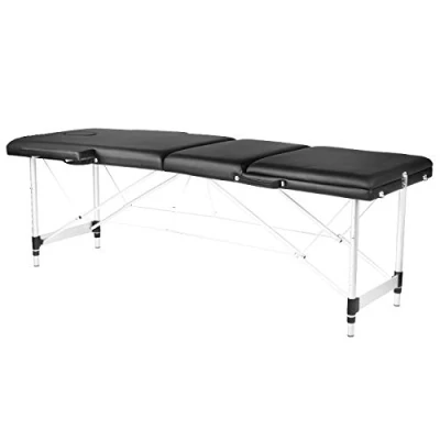 Abbildung von Klapp Massageliege Alu komfort 3 teilig black