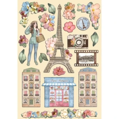 Abbildung von Scrapbooking Small Pad 10 sheets cm 20,3X20,3 (8&quot;X8&quot;) Create Happiness Oh lá