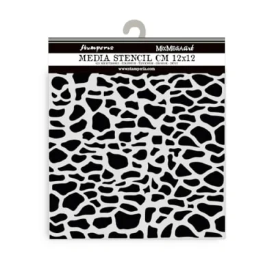 Abbildung von Stamperia Silent Sea Village Thick Stencil 12x12cm Stones Pattern (KSTDS45)