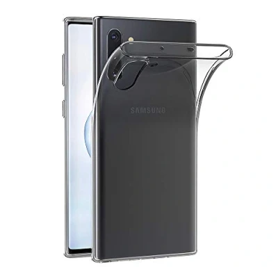 Abbildung von AICEK Hülle Compatible für Samsung Galaxy Note 10 Transparent Silikon Schutzhülle Case Clear Durchsichtige TPU Bumper Handyhülle (6,3 Zoll)