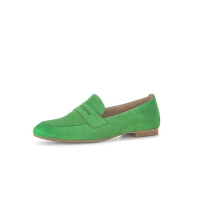 Abbildung von Gabor Damen Slipper, Frauen Slip On,Freizeitschuhe,Mokassins,Halbschuhe,Schlupfschuhe,schluepfschuhe,Slip ons,modisch,Slides,Verde,38.5 EU / 5.5 UK