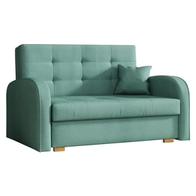 Abbildung von Mirjan24 Schlafsofa Viva Gold II mit Bettkasten, 2 Sitzer Polstersofa Schlaffunktion inkl. Kissen, Sofa, Sofagarnitur, Bettsofa, Wohnlandschaft, Farbauswahl (Kronos 26)