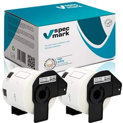 Abbildung von specmark 2 Rollen Einzeletiketten kompatibel mit Brother DK 11209 62mm x 29mm 800 Stück Etiketten für allen QL Etikettendruckern 570 700