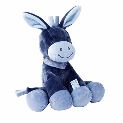 Abbildung von Nattou Kuscheltier Esel Alex, Wegbegleiter ab der Geburt, Höhe: 24 cm, Alex und Bibou, Blau