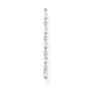 Abbildung von Thomas Sabo Einzel Ohrring weiße Steine 925 Sterling Silber H2184 051 14