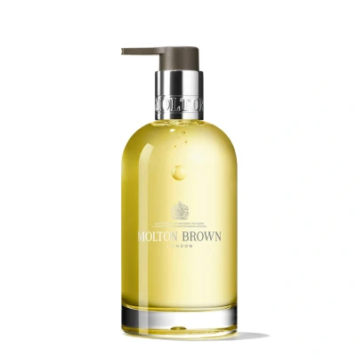 Abbildung von Molton Brown Delicious Rhubarb &amp; Rose Glasflasche für feine flüssige Handseife 200 ml
