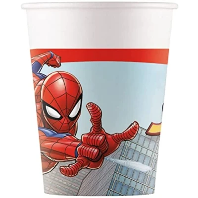 Abbildung von Spiderman Tasse Crime Fighter Papier 200ml 8 Stück
