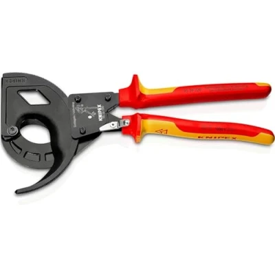 Abbildung von Knipex 95 36 320, Seitenschneiderzange, 6 cm, Stahl, Kunststoff, Rot, Gelb, 320 mm