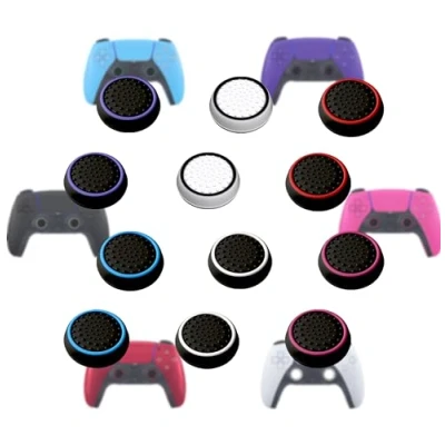 Abbildung von MatoSan® PS5 Zubehör Thumbstick Silikon Kappen Controller Grip, PS4 Sticks, Xbox Schutz Erhöhte Präzision &amp; Langlebigkeit (12 Stück SpaceSan Collection)