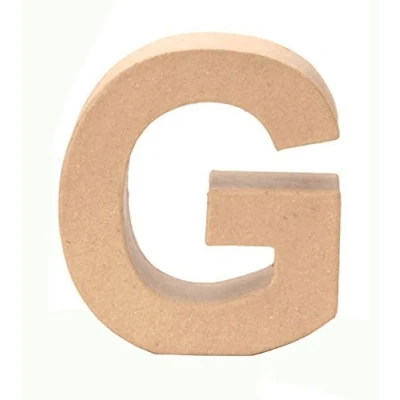 Abbildung von Glorex Dachpappe Papp Buchstabe G 17,5 x 5,5 cm