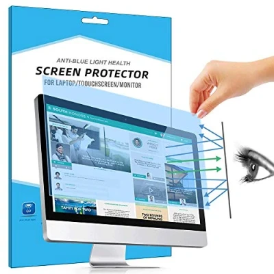 Abbildung von FiiMoo 27 Zoll Computer Anti Blue Screen Protector, Displayschutzfolie, Premium Blaulichtfilter, Blendschutzfolie Augenschutz Displayschutzfolie für 27&quot; Monitor Display 16: 9 Abnehmbarer