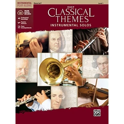 Abbildung von Easy Classical Themes Instrumental Solos: Horn in F (incl. Online Code)