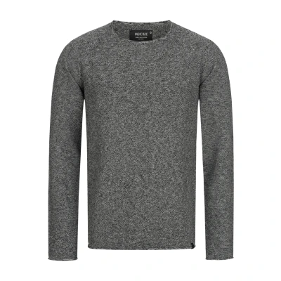 Abbildung von Indicode Jeans Loakim Strickpullover, Herren, Größe: Small, Charcoal mix