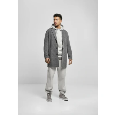 Abbildung von Urban Classics Herringbone Klassischer Mantel, Herren, Größe: XXL, Darkgrey