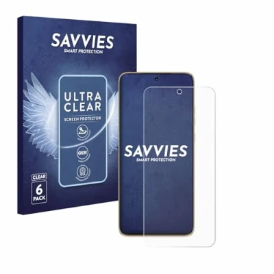 Abbildung von Savvies 6 Stück Schutzfolie für Motorola Edge 50 Neo Displayschutz Folie Ultra Transparent