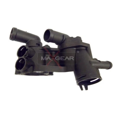Abbildung von MAXGEAR 18 0010 Flansch mit Dichtung, Temperaturgeber Thermostat, Deckel, Schrauben VOLKSWAGEN: Polo IV Schrägheck