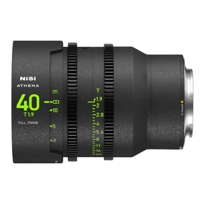Abbildung von NiSi Athena 40mm T1,9 Prime Cine Objektiv Vollformatobjektiv für Sony E Mount (Ohne Drop In Filter)